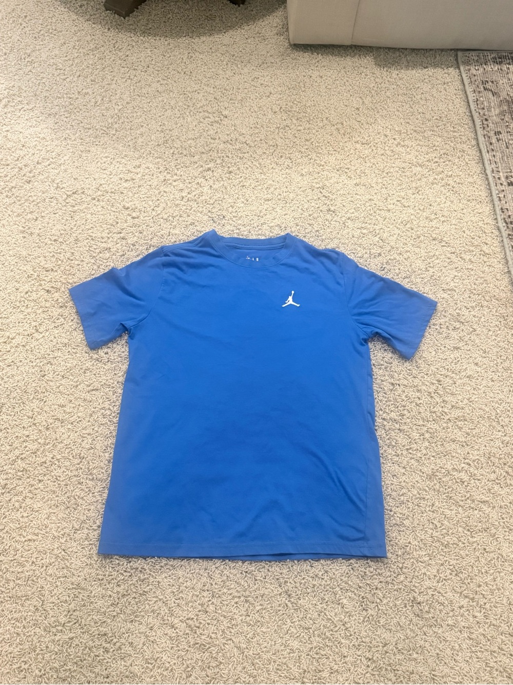 Jordan Kids Royal Blue Short-Sleeve Crew Tee with White Jumpman